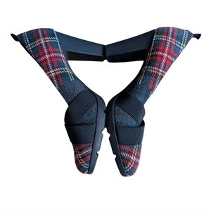Anne Klein Sport Plaid Tartan Heels sz 9.5